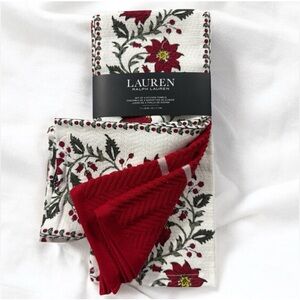 Lauren Ralph Lauren 100% Cotton
Kitchen Towels Set of 3 New!